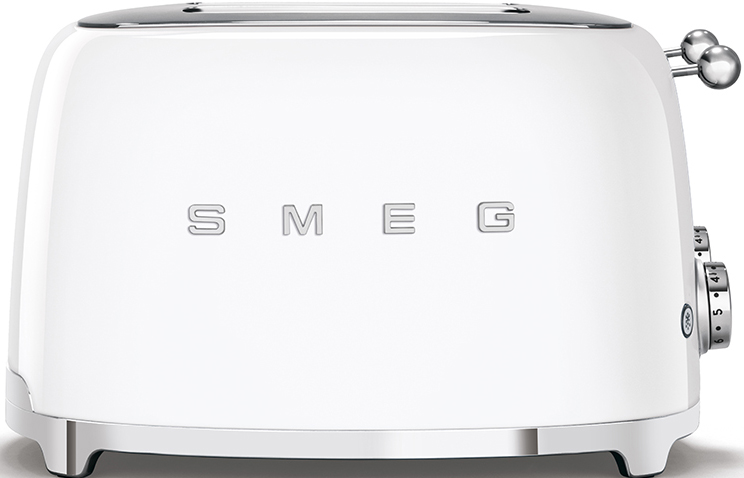 Тостер на 4 ломтика белый SMEG TSF03WHEU