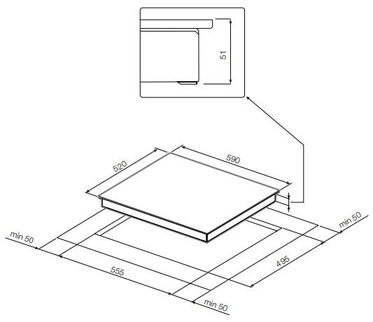 Стеклокерамическая варочная панель Premium  Graude EK 60.0 W