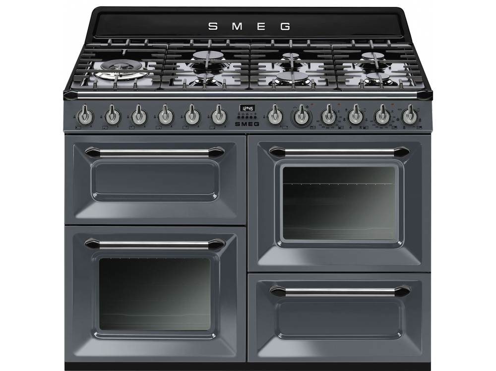 SMEG TR4110GR Отдельностоящий варочный центр, 110х60 см, 3 духовки, серый