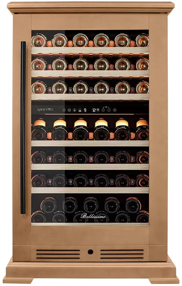 Винный шкаф компрессорный отдельностоящий Meyvel MV77PRO-KBT2 (Натуральный бук)
