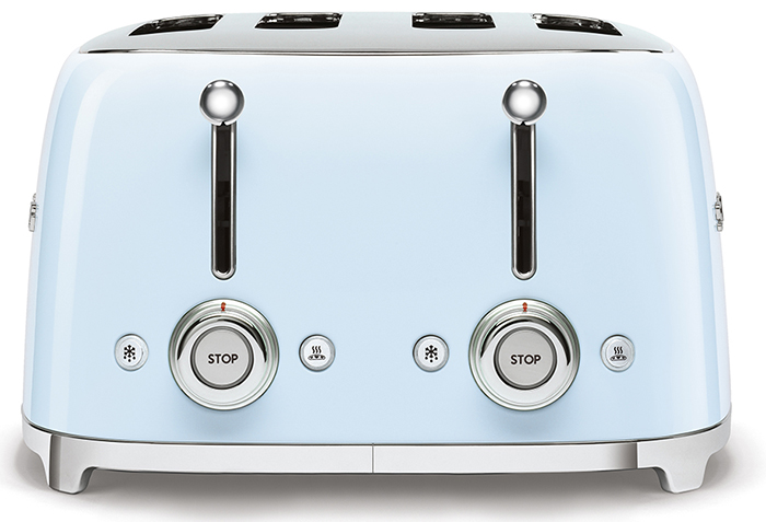Тостер на 4 ломтика пастельный голубой
