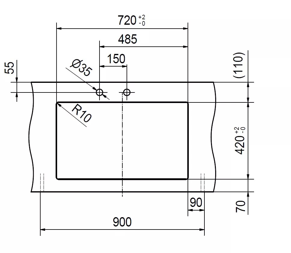Мойка KNG 120 белый вент-автомат