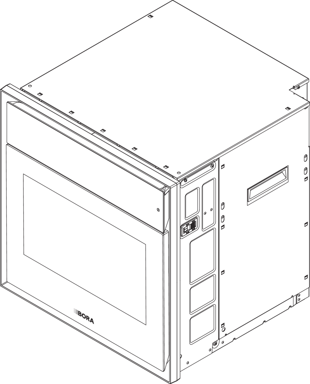 Духовой шкаф-пароварка, встраиваемый, с подключением к воде BORA XBO